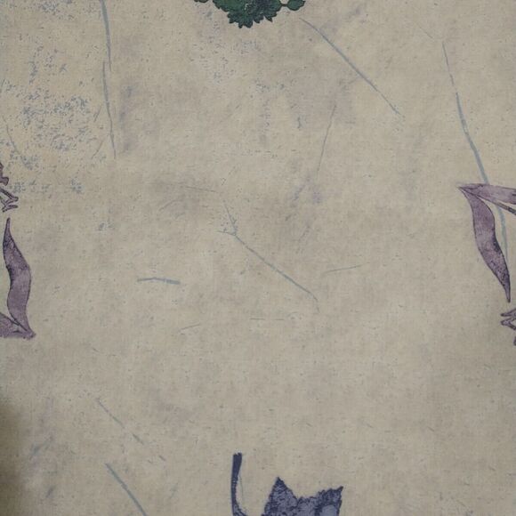 VTG Westpoint Stevens Twin Fitted Flat Sheet Set Blue Floral  Cotton Blend - Picture 6 of 11